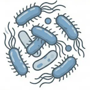細菌（O-157）のイメージ