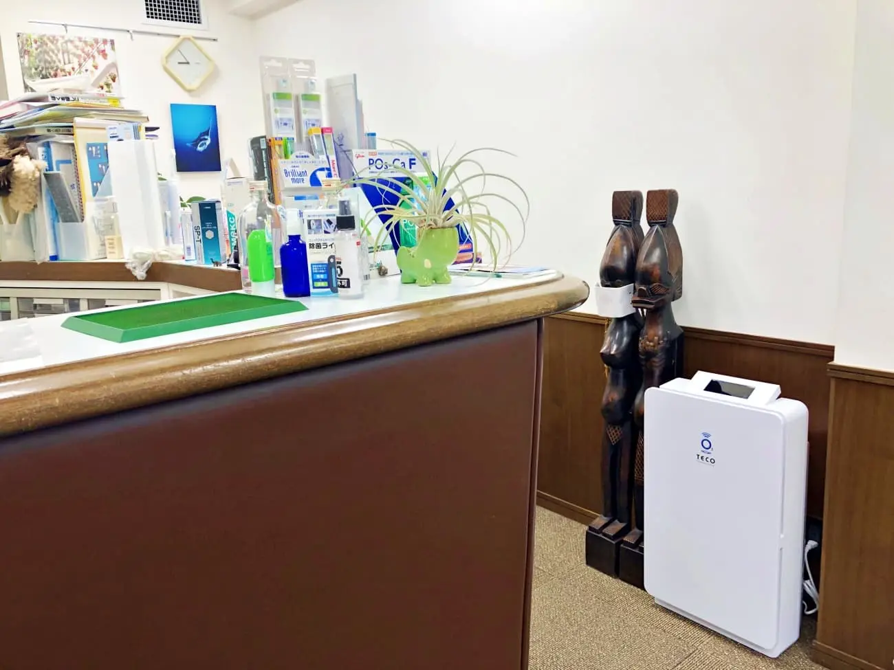 医療機関の待合室における実際のBT-180H運用イメージ