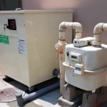 社員食堂に設置された業務用生ゴミ処理機「ゴミサー」GH-20型他社堆肥型からの入れ替え