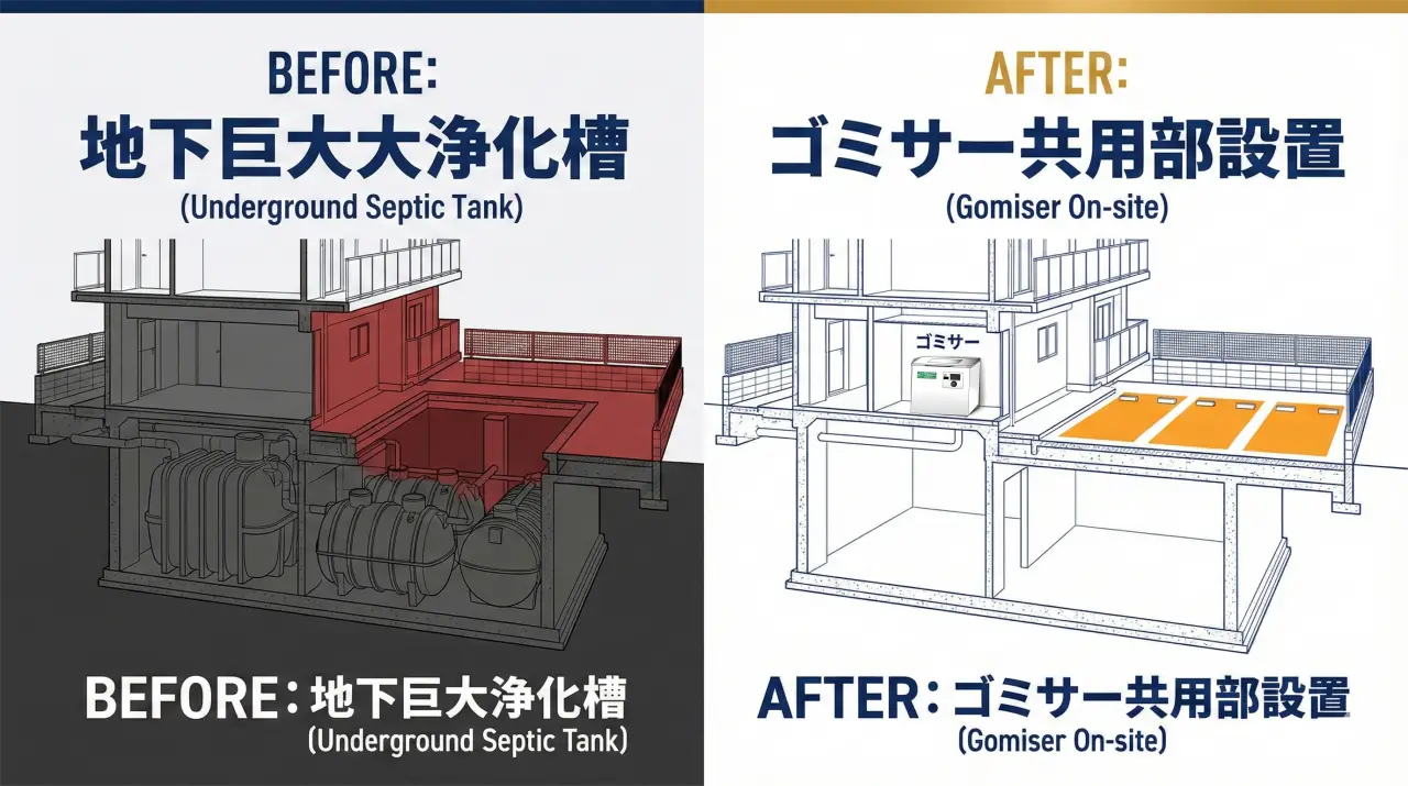 マンション開発向け生ゴミ処理対策