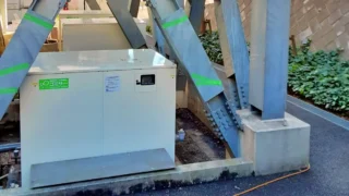 永生病院様に設置された業務用生ゴミ処理機「ゴミサー」GH－100型×3台