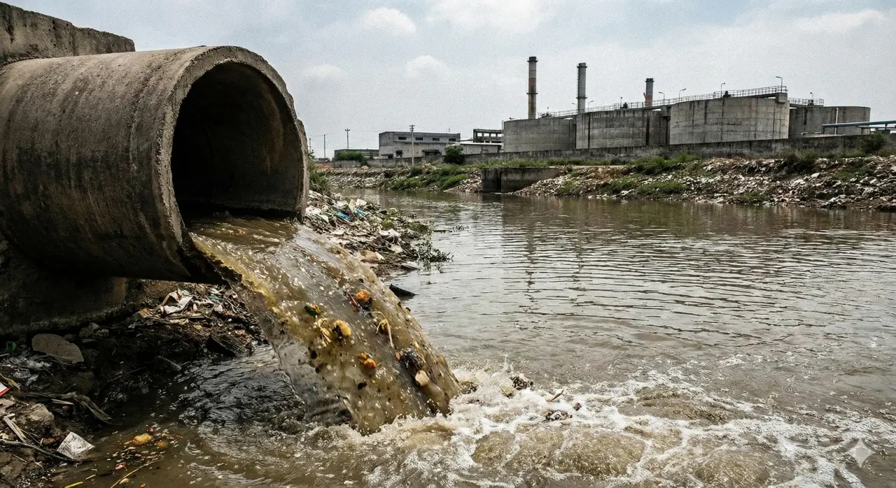 河川や処理場への負荷