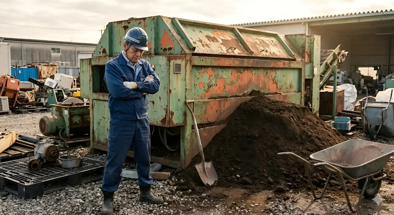 古い生ゴミ処理機のトラブル事例