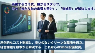 【経営者向け】業務用生ゴミ処理機ゴミサー導入によるコスト削減とSDGsの両立