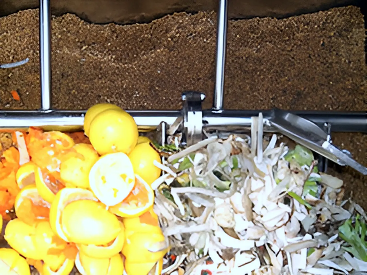 Experiment: State when food waste is inserted.