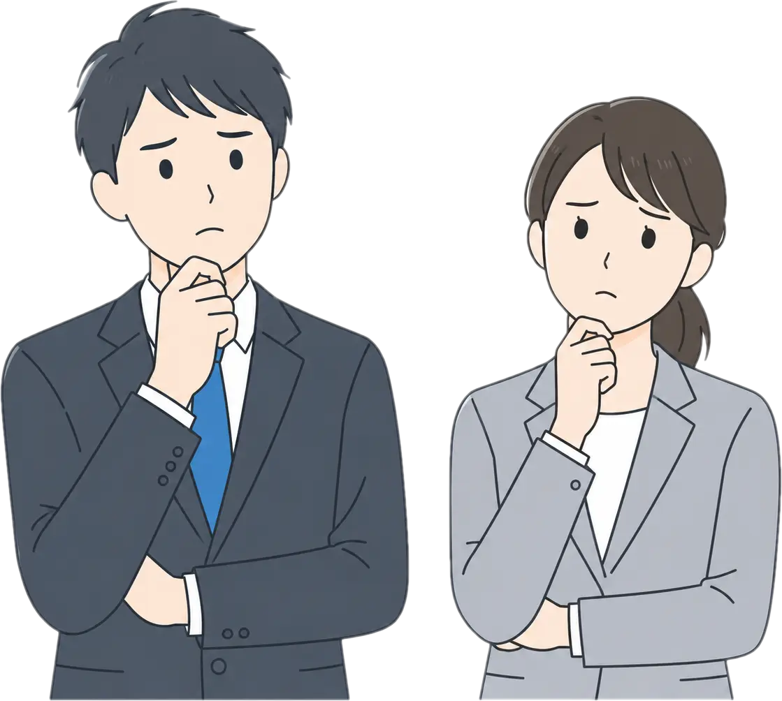 オゾンの安全性について疑問を持つ担当者様のイメージイラスト