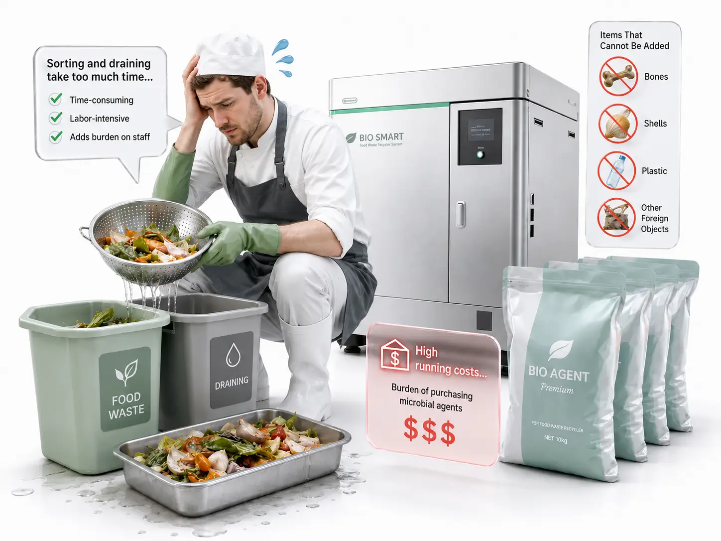 Image depicting the burden of using competitor bio-type digesters